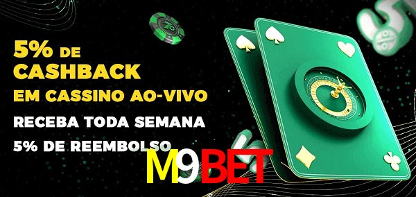 Promoções do cassino ao Vivo M9Bet